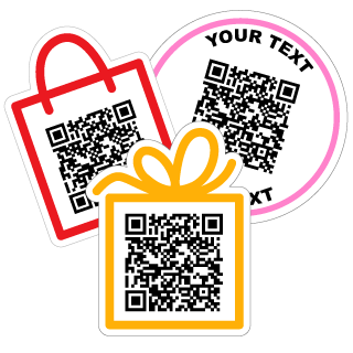 SMS QR Code Stickers